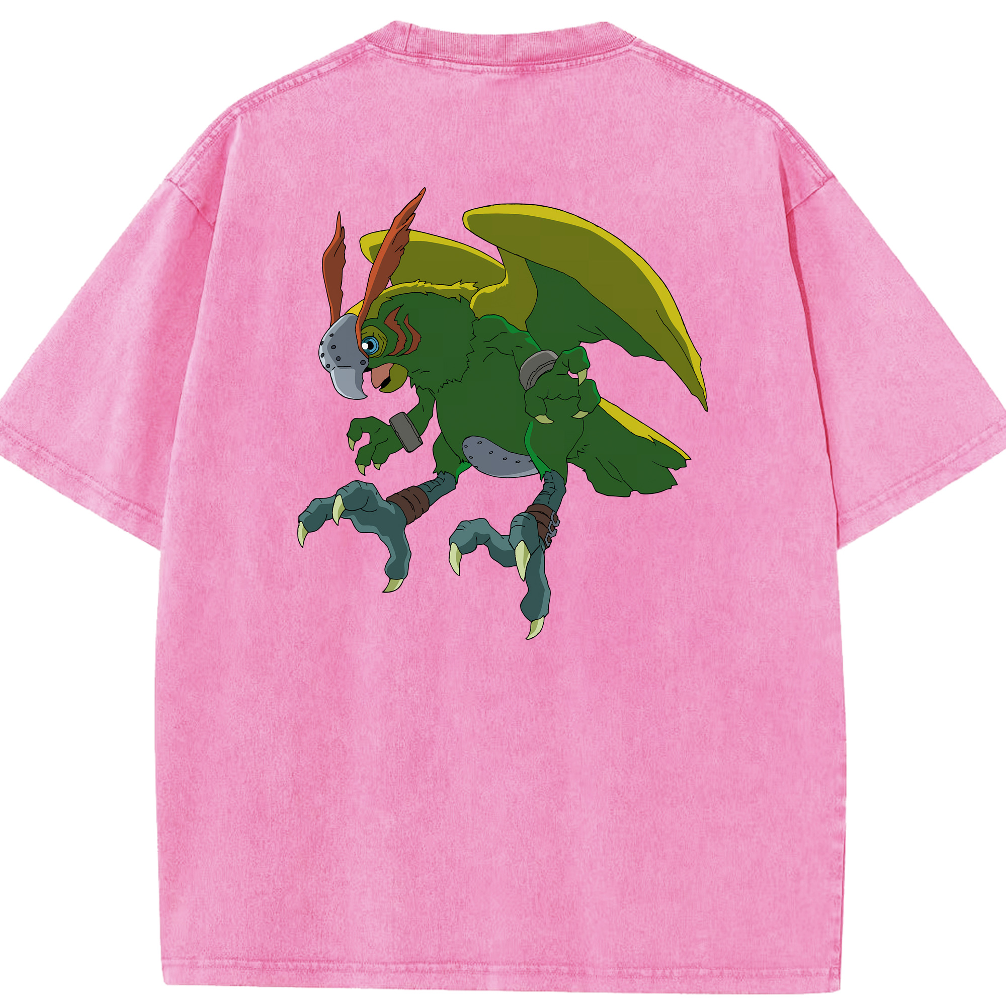 （画像用） Digimon デジタルモンスター/デジモン 綿100% ヴィンテージ風 半袖Tシャツ（背面プリント）